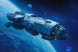 paint scifi or fantasy digital art illustration