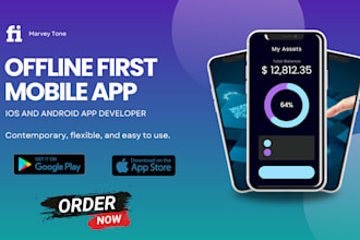 develop offline first mobile app with sync for android ios