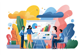 design custom business doodle illustrations