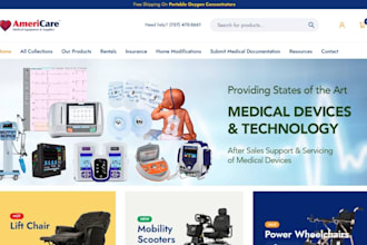 build medical supplies website medical courier website medical equipment website