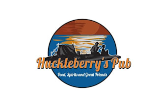 design luxurious huck finn floats and pub logo