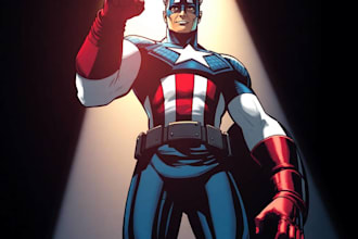 illustrate comic book art and comic book illustration
