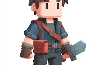 design 2d game characters, animations and nfts