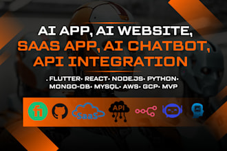 develop ai mobile app with chatgpt or website ai saas app ai chatbot ai software
