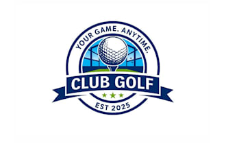 create creative and good looking golf logo design