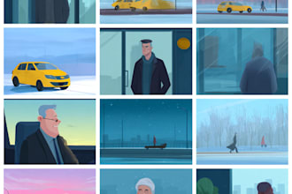 create storyboards for commercials and advertisement