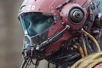 design stunning sci fi, cyberpunk, fantasy characters or concept art