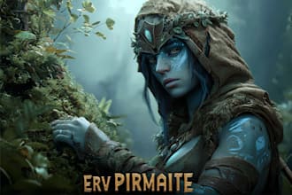 draw a fantasy character portrait for you