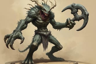create monster character  character