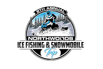 create attractive and imagination snowmobile logo design