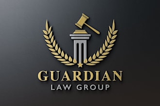 do modern attorney, legal and law firm logo