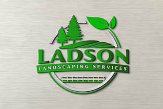 make financial, consulting and landscape, lawn care logo