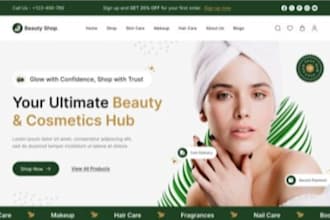 design a beauty salon or spa website with vagaro booking