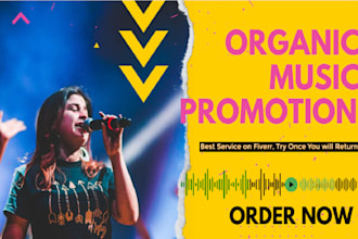 promote itunes music, spotify music, apple music, tidal music soundcloud music