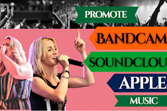 do organic bandcamp music promotion soundcloud promotion apple playlist