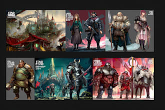 draw stylized character, game character, realistic character