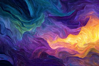 create digital oil abstract art