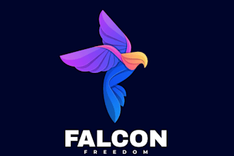 design outstanding modern minimalist falcon logo for your business