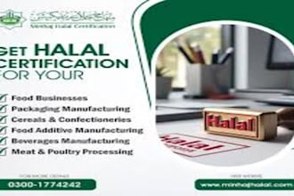provide and developed halal, iso certification, documentation and trainings