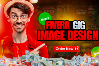 design amazing fiverr gig image and  that attract viewers