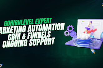 setup high level website email SMS automation and sales funnel expert
