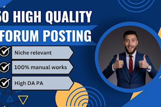 provide unique 60 forum posting