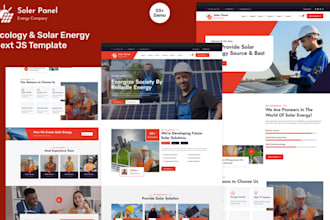 design a professional, responsive solar and construction website for business