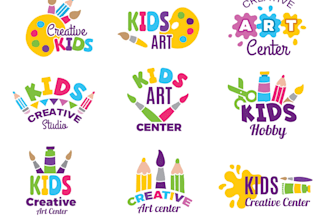 do make artistic logo for creative brands