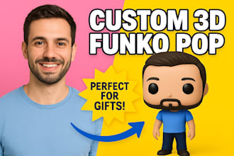 make custom 3d funko pop character