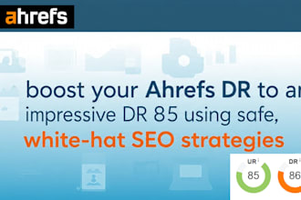 boost website DR 85 with safe white hat SEO backlinks