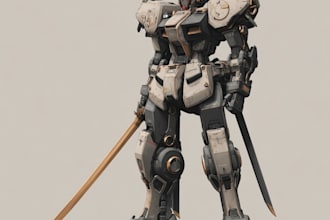 mecha robot,armor,gundam in anime or realism style
