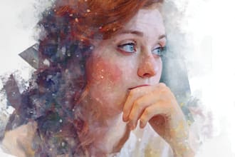 make creative watercolor illustration art