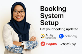 setup booking sytem acuity scheduling for wordpress website kajabi podia wix
