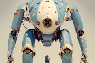 high quality robot, mecha concepts