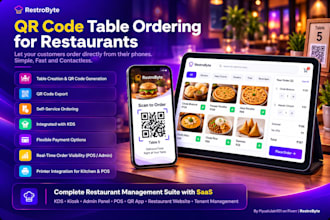build qr app for table ordering in restaurants