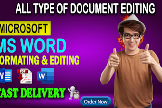professionally format,edit,and design your microsoft word document