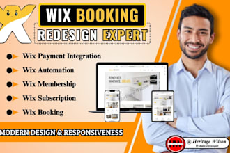 build or fix wix booking wix payment method wix automation wix membership setup