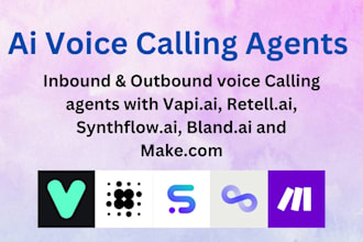 build ai voice caller, SMS, email agents capable for your website