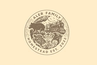 design unique family farm logo