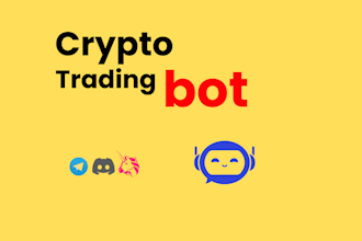 create a custom automated crypto trading bot for telegram, discord and uniswap