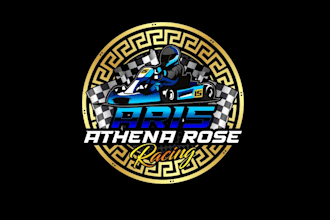create attractive and imagination kart racing logo design