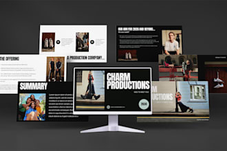 design film pitch deck or investor pitch deck