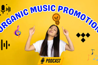 do organic music promotion, beatstar, audiomack, podcast and tidal music