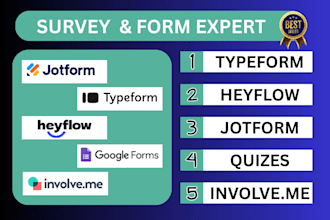 jotform, qualtrics, make com, quiz, scooreapp, heyflow, outgrow, typeform expert