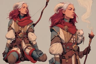 draw medieval and fantasy characters