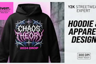 streetwear design and vintage clothing brand merch design