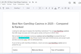 write original and engaging igaming content