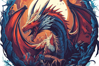 draw a professional fantasy, rpg, scifi game, nft logo