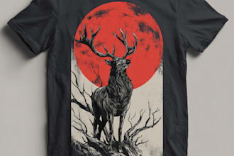 design a cool t shirt print