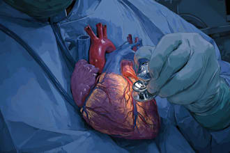 illustrate custom realistic medical art for commercial use